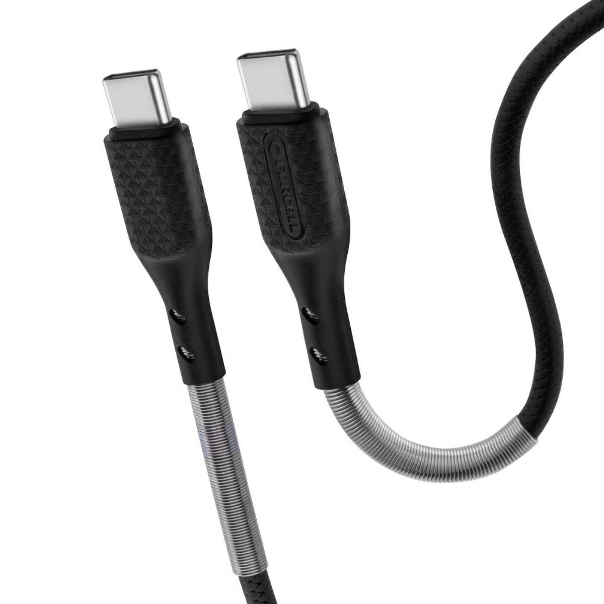 Forcell F-Energy USB-C auf USB-C Kabel 240W Carbon Schwarz 1m
