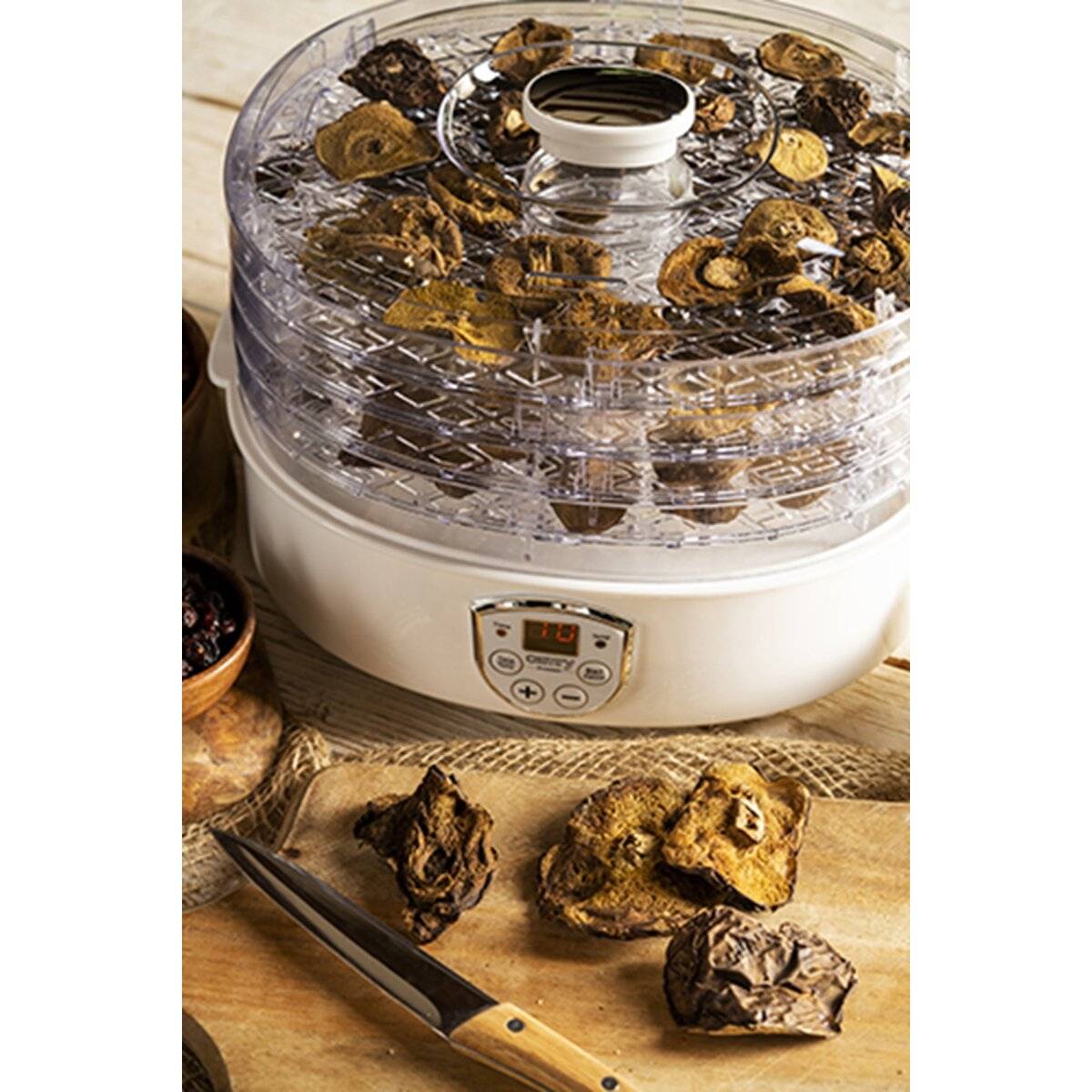 Camry CR 6659 Dörrautomat 550 W - Lebensmittel-Dehydrator mit LCD-Display