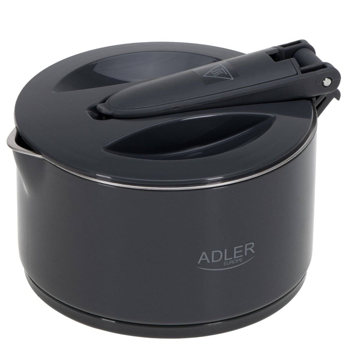Adler AD 1377 Reise-Wasserkocher 0,6 L - 600 W, faltbar - Grau