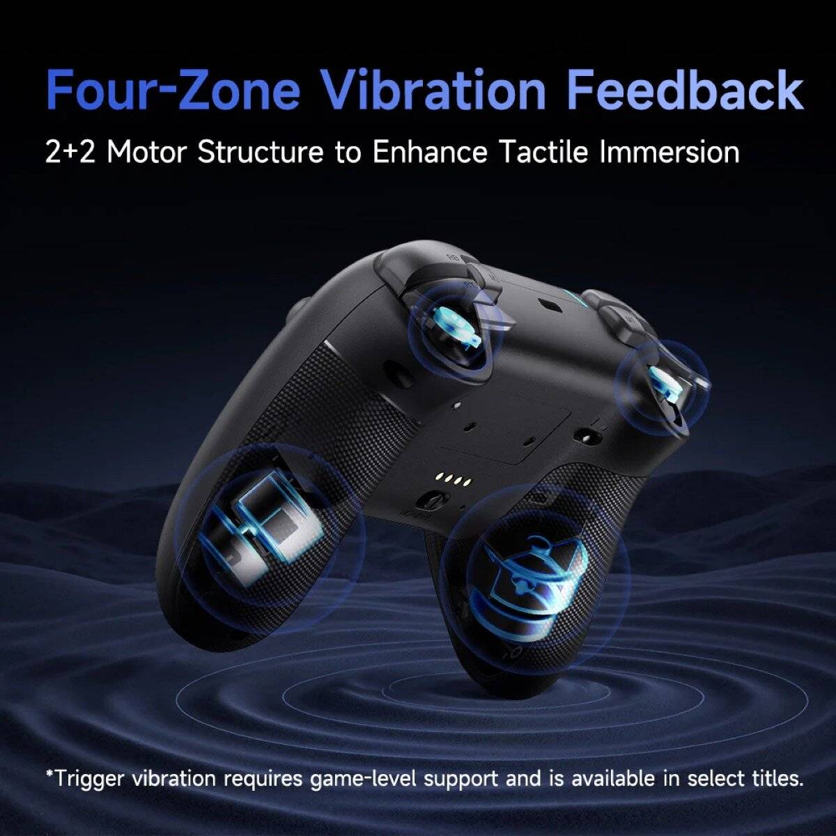 EasySMX X05 Pro Wireless Controller kompatibel mit Switch, Windows, Android & IOS Schwarz