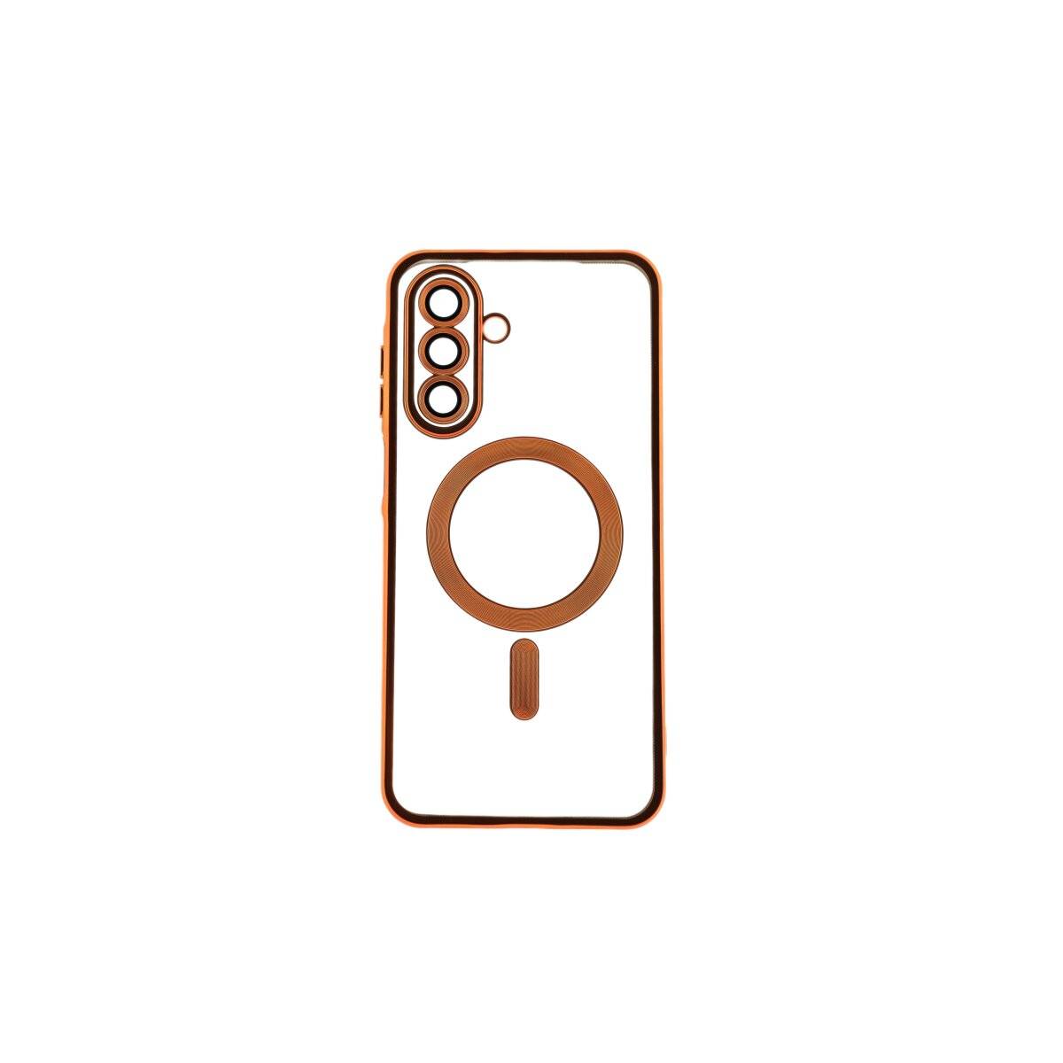 Magnetfunktion Case mit Kameraschutz Handyhülle kompatibel mit Samsung Galaxy A17 5G Orange