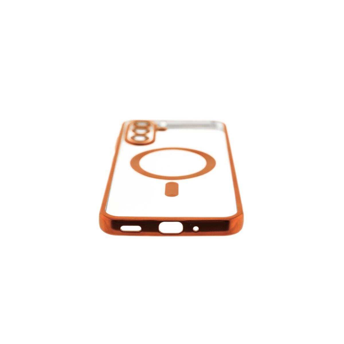 Magnetfunktion Case mit Kameraschutz Handyhülle kompatibel mit Samsung Galaxy A17 5G Orange