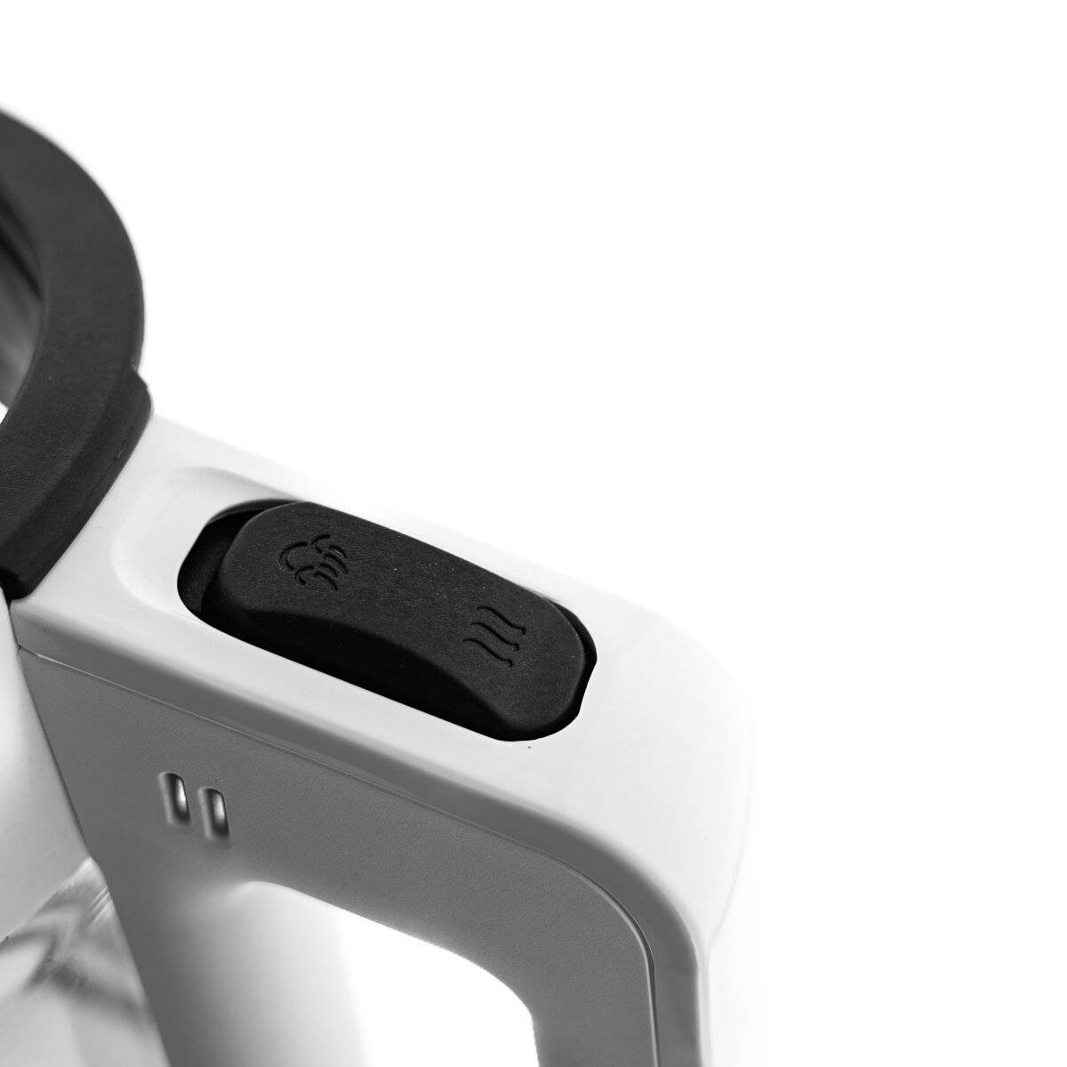 Mulex Tee Express 2-in-1 Teekocher & Wasserkocher aus Glas - 1L + 2L - Weiß