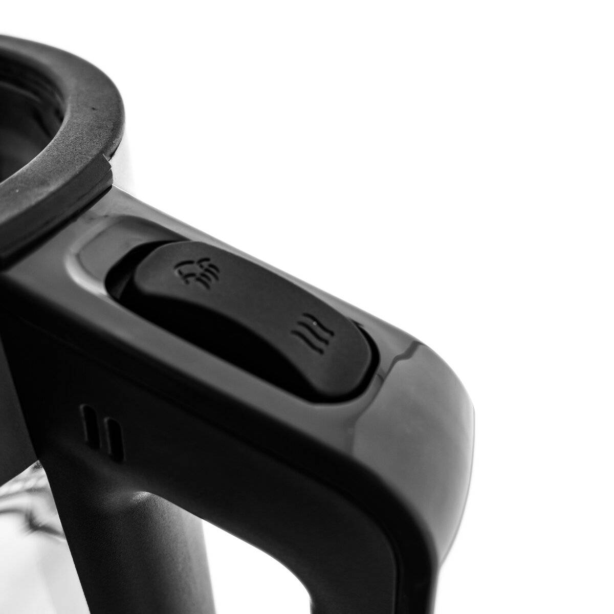 Mulex Tee Express 2-in-1 Teekocher & Wasserkocher aus Glas - 1L + 2L - Grau