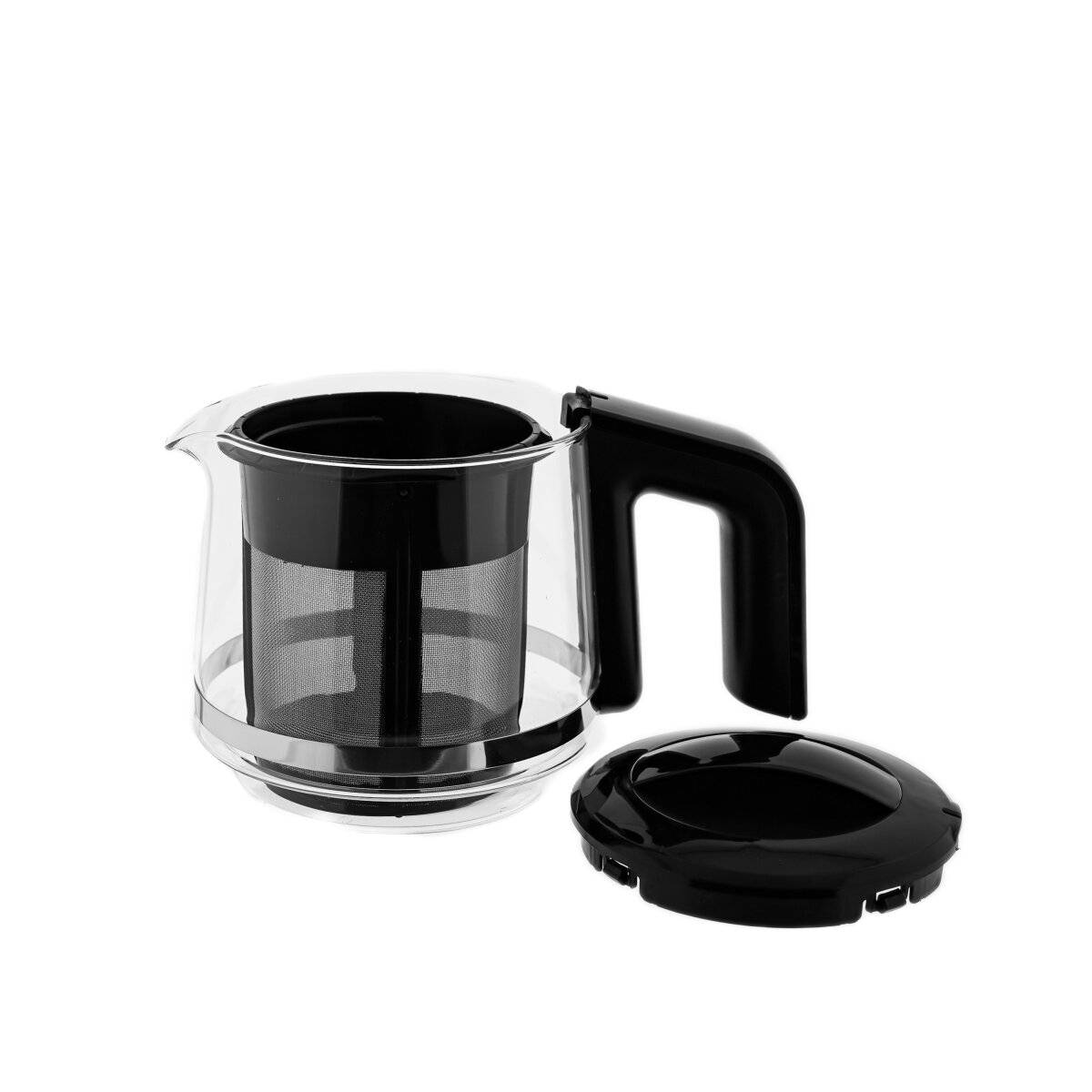 Mulex Tee Express 2-in-1 Teekocher & Wasserkocher - 1L + 2L, 1650W - Schwarz