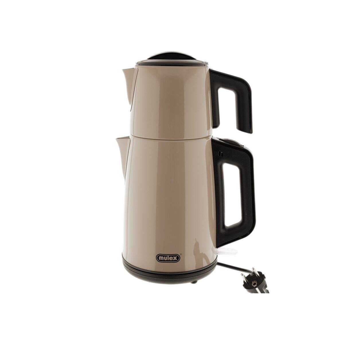 Mulex Tee Express 2-in-1 Teekocher & Wasserkocher aus Edelstahl-Beige - 1,2L + 2L
