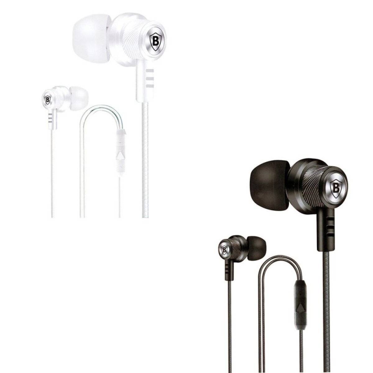 Universelle Stereo-Kopfhörer mit Mikrofon & Lautstärkeregler - 3,5mm Weiß