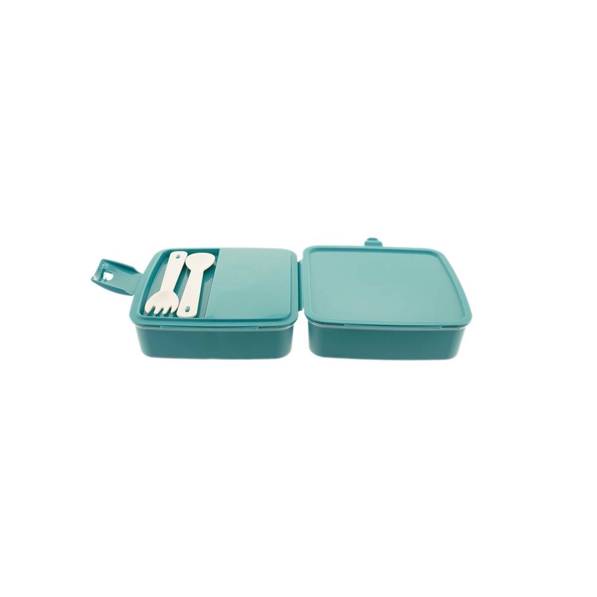 Multi Brot- und Lunch Box mit Besteck (02 1164) Türkis