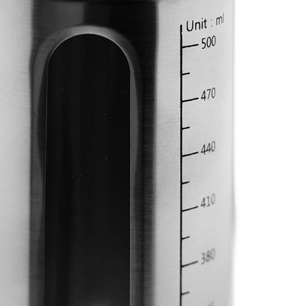 Essig- & Ölspender aus Glas 500 ml mit Skala & Ausgießer