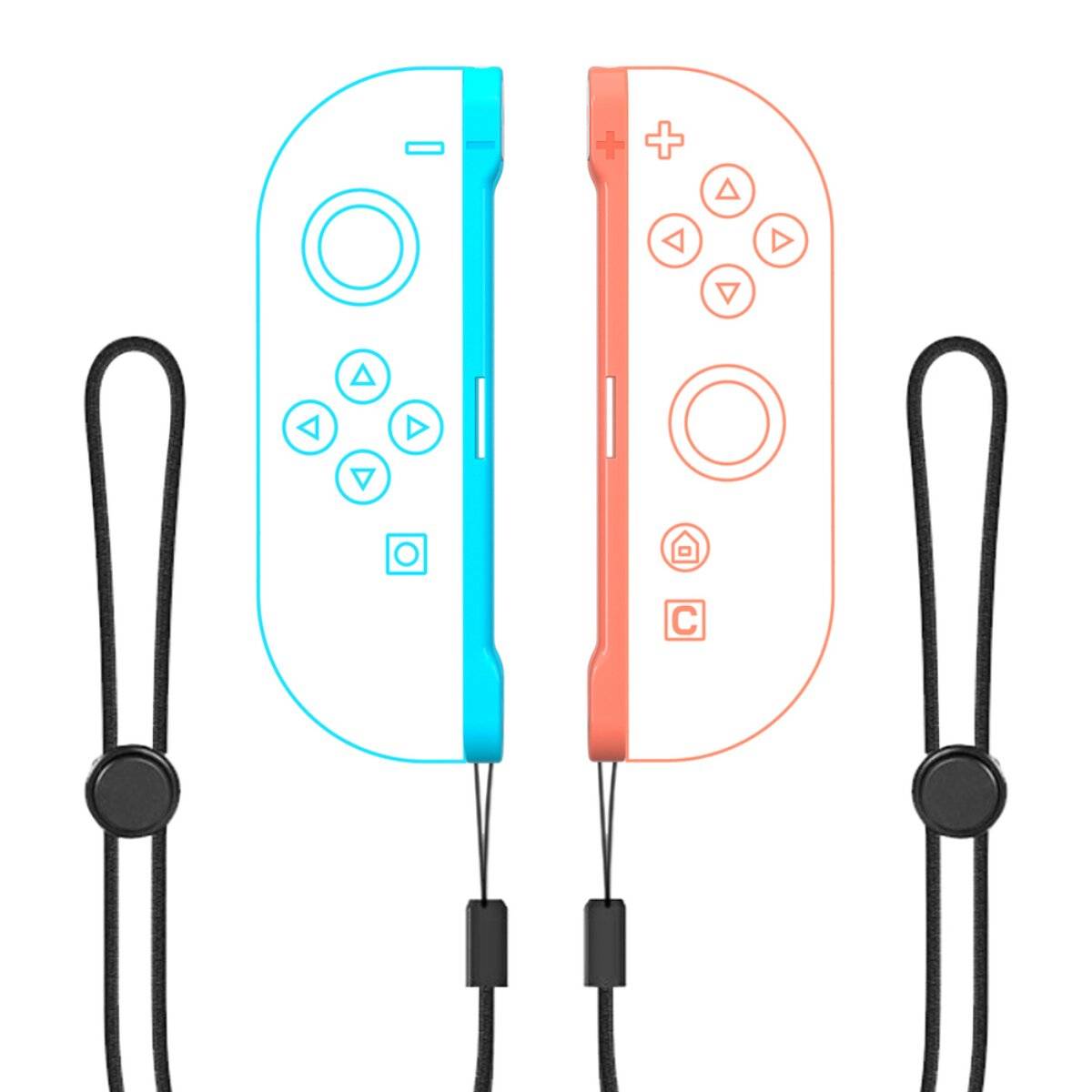 Nintendo Switch 2 Sport 15-in-1 Familien-Zubehörpaket Orange Blau