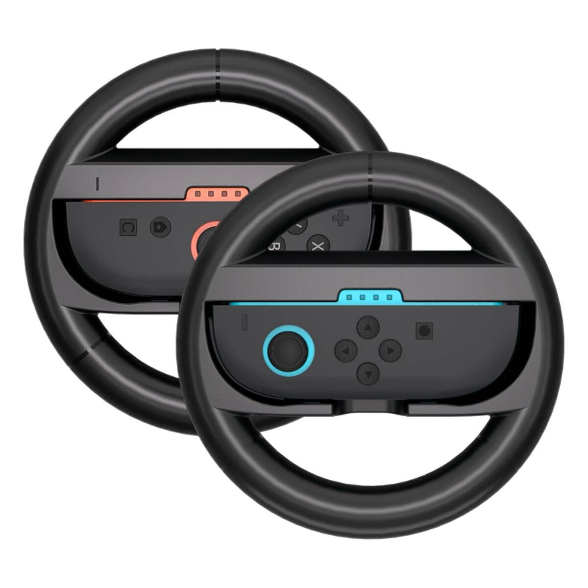 Rennlenkrad 2er-Pack für Nintendo Switch 2 Joy-Con Controller Schwarz