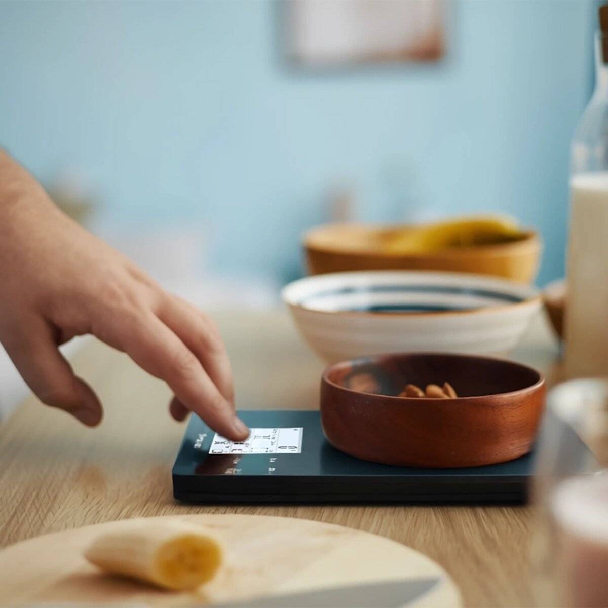 Wozinsky WIK-10 Intelligente Küchenwaage mit Bluetooth-App – Schwarz
