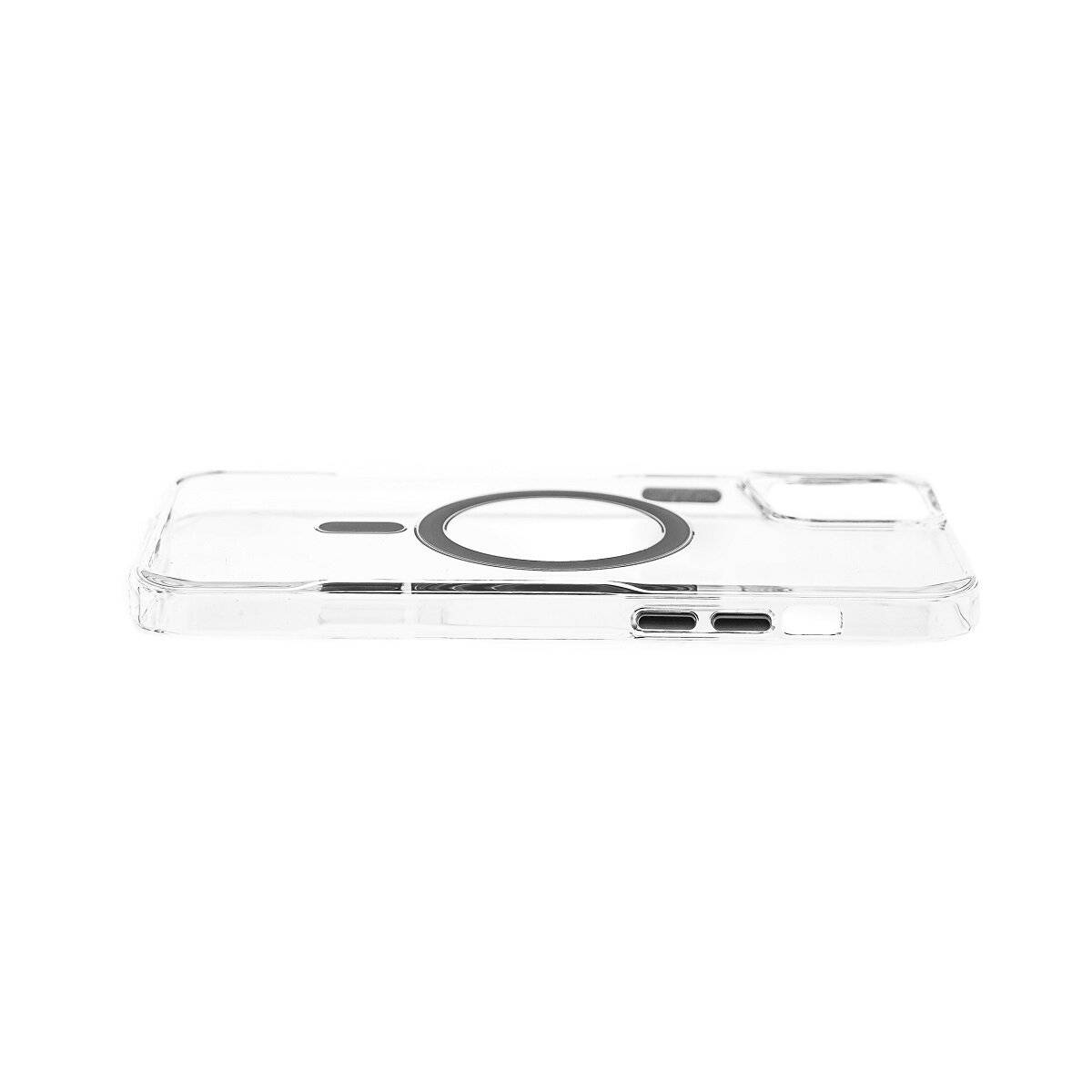 Anti-Shock Schutzhülle mit Magnetfunktion Kompatibel mit iPhone 16 Pro Max Transparent- Grau