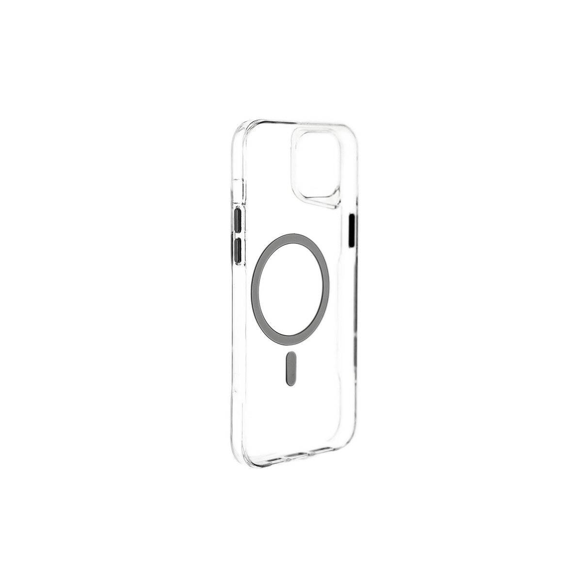 Anti-Shock Schutzhülle mit Magnetfunktion Kompatibel mit iPhone 16 Pro Max Transparent- Grau