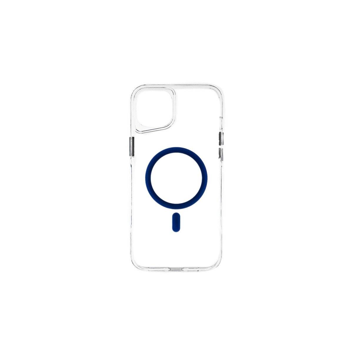 Anti-Shock Schutzhülle mit Magnetfunktion Kompatibel mit iPhone 15 Transparent- Blau