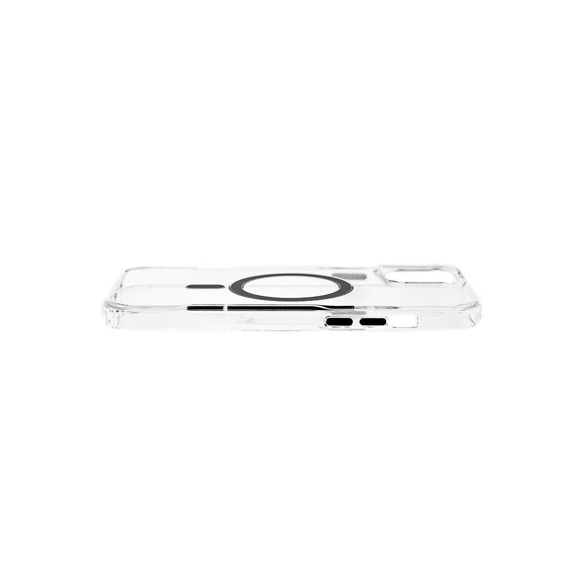 Anti-Shock Schutzhülle mit Magnetfunktion Kompatibel mit iPhone 15 Plus Transparent- Schwarz