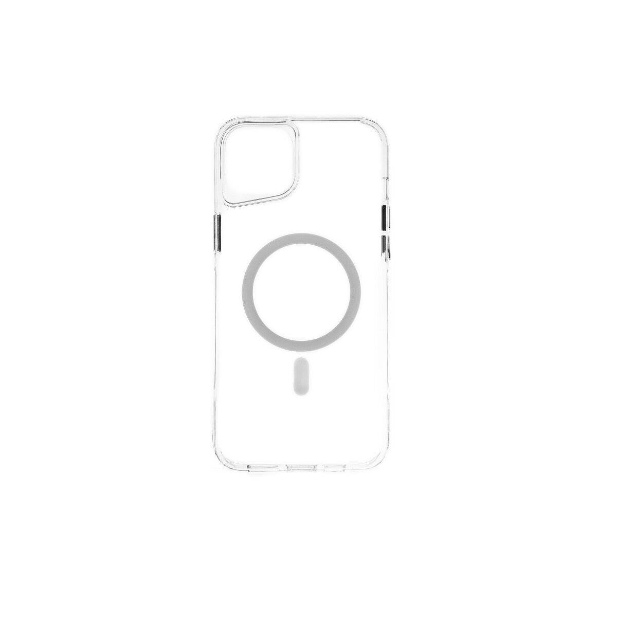 Anti-Shock Schutzhülle mit Magnetfunktion Kompatibel mit iPhone 14 Plus Transparent- Weiss