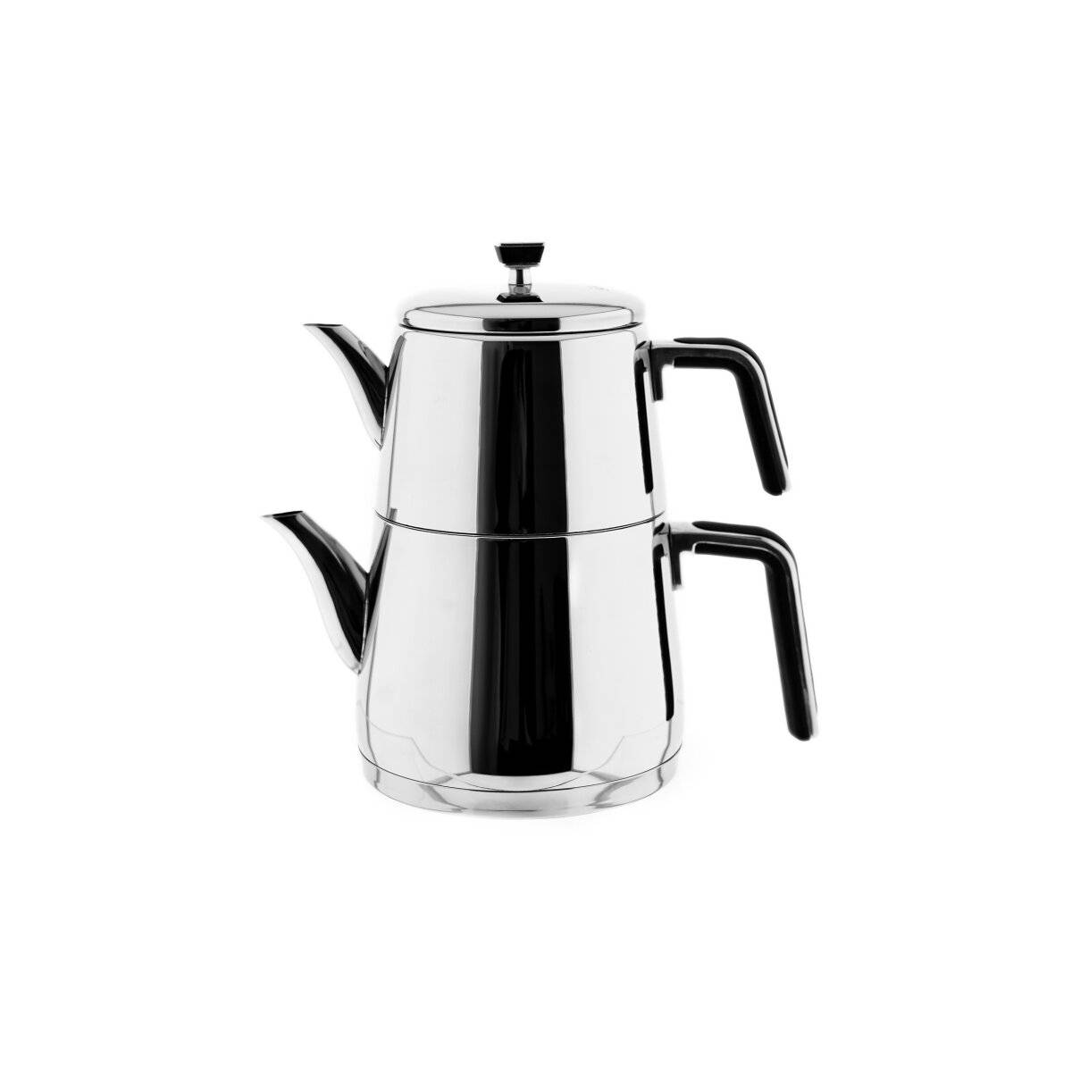Crystal Teekanne aus hochwertigem 18/10-Edelstahl - 1L/2L, Induktionsgeeignet