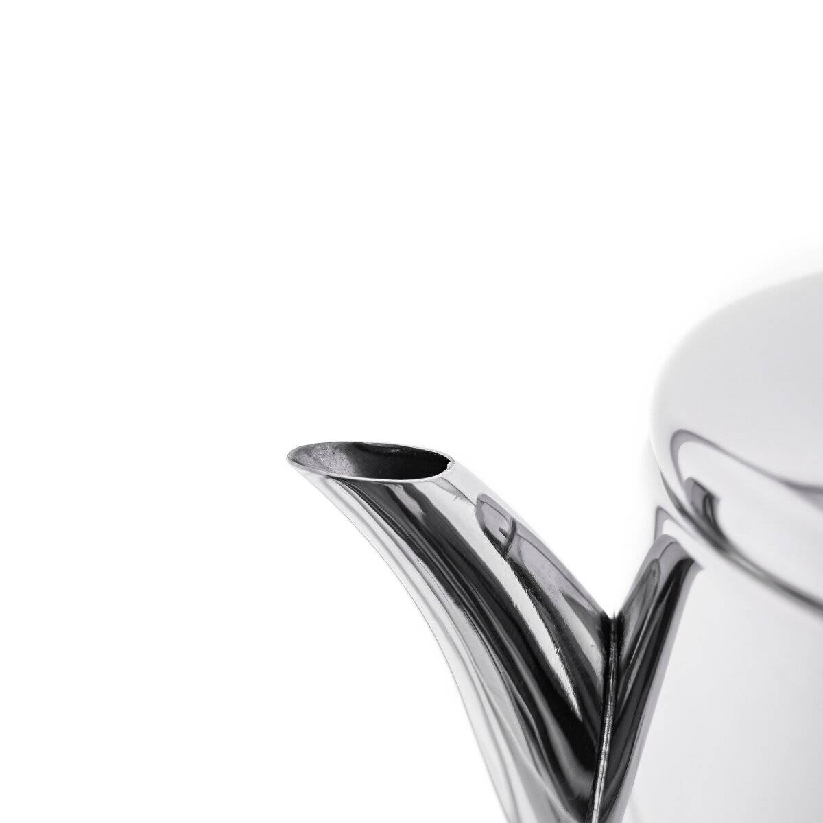 Crystal Teekanne aus hochwertigem 18/10-Edelstahl - 1L/2L, Induktionsgeeignet