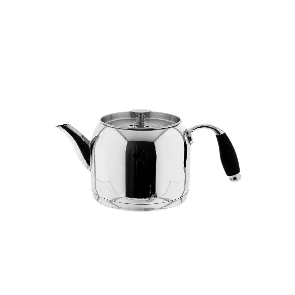 Mona Medium Teekanne aus hochwertigem 18/10-Edelstahl - 1L/2L, Induktionsgeeignet