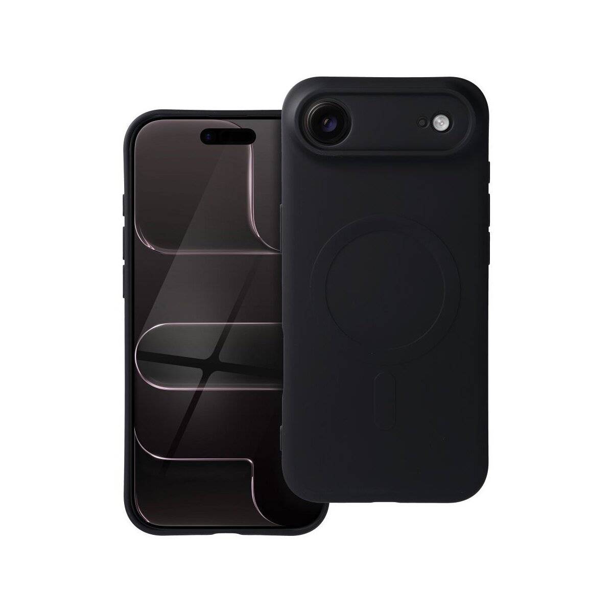 Silicone Mag Cover Magnet Hülle Schwarz Kompatibel mit iPhone 17 Air