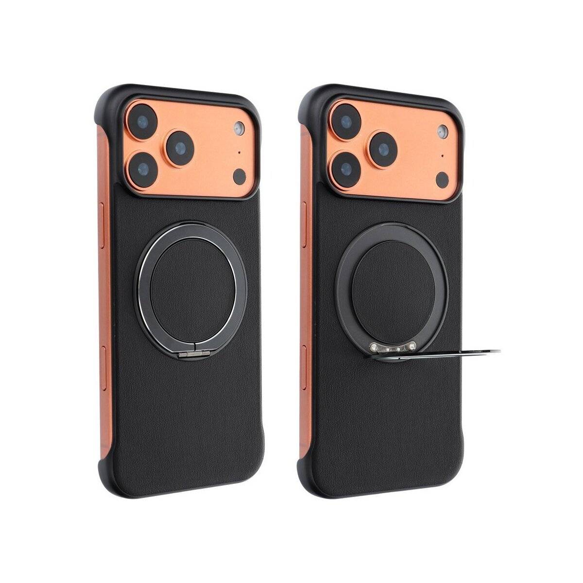 Edge Free Magnetische Hülle Schwarz Kompatibel mit iPhone 17