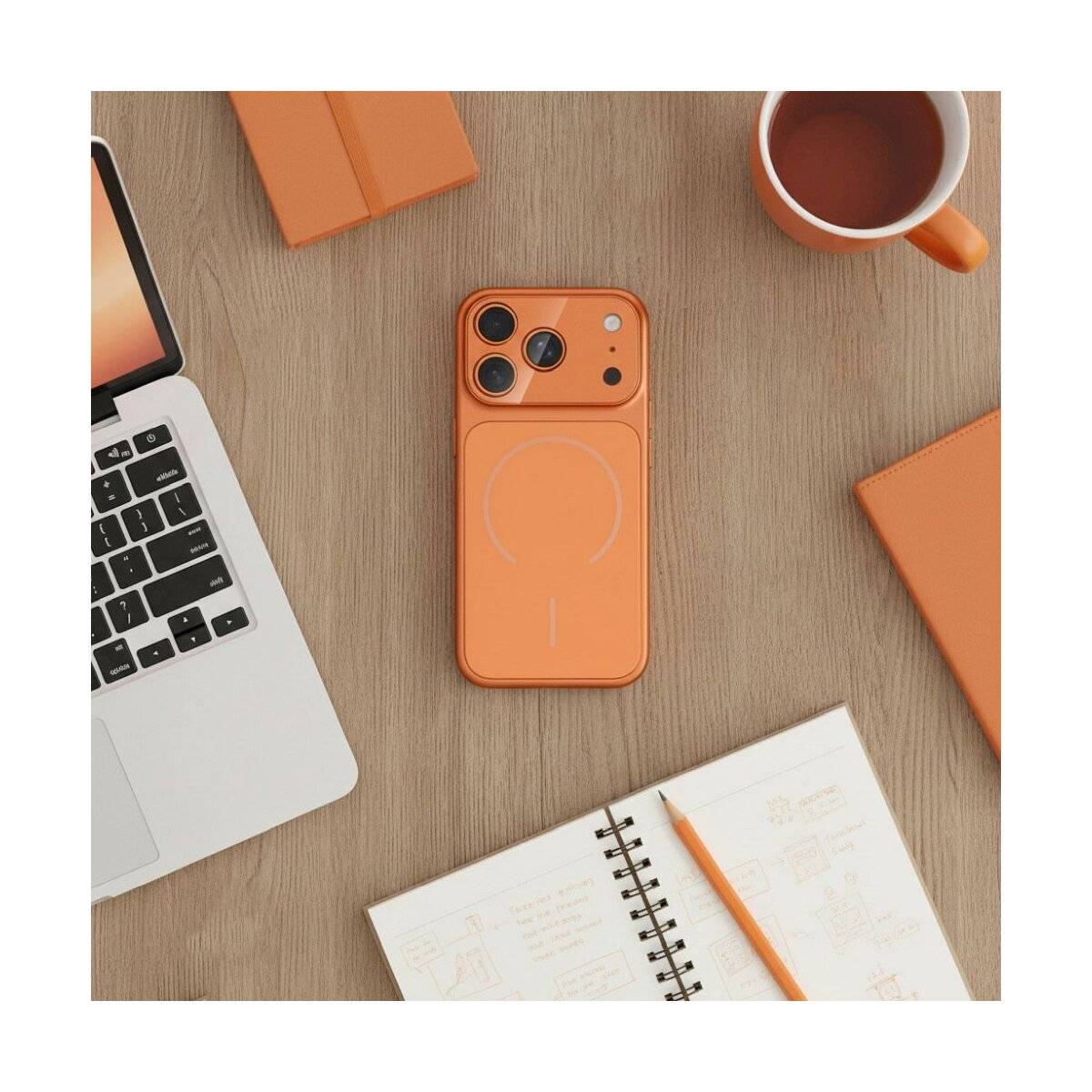 Case Make 17 Magnet Hülle Orange Kompatibel mit iPhone 17 Air