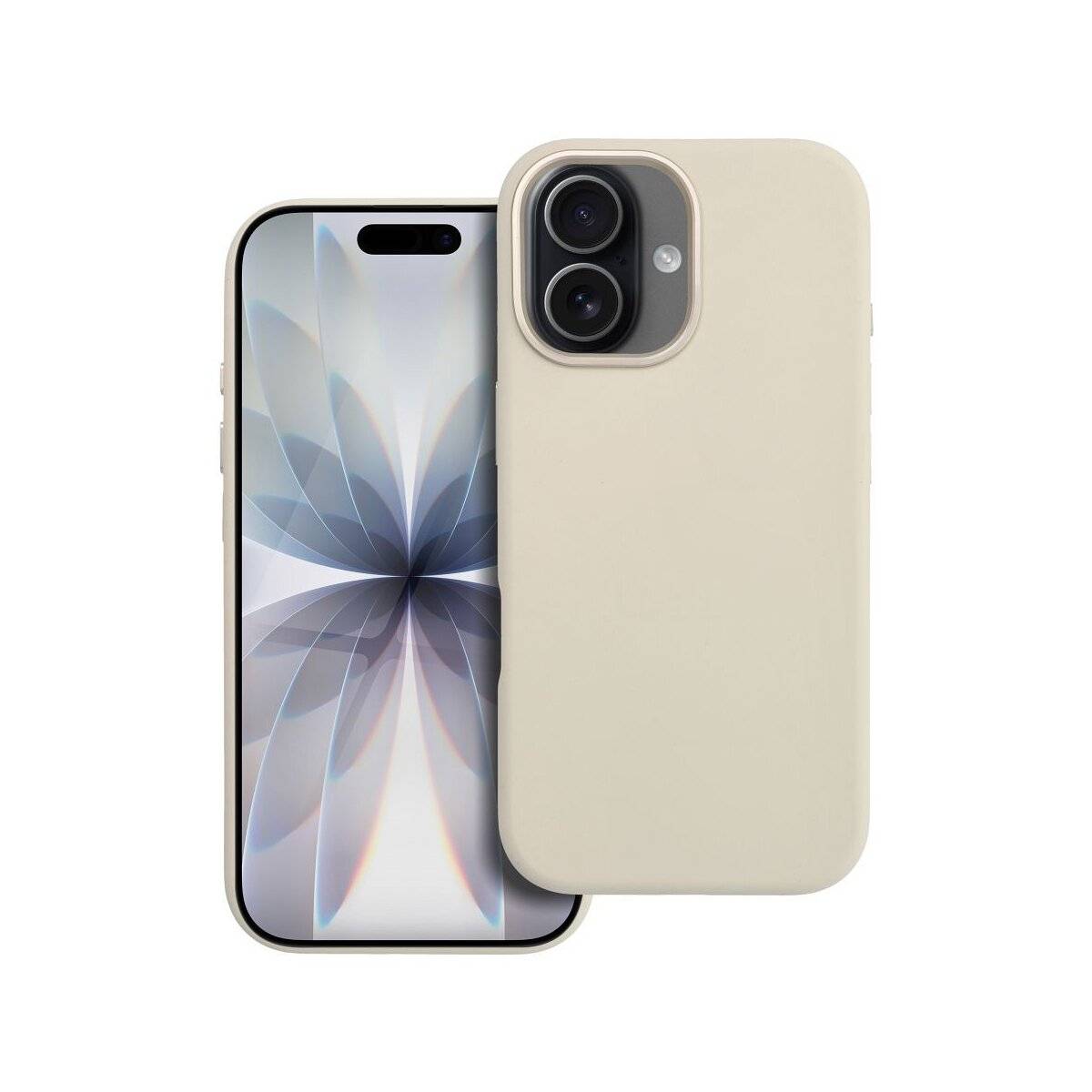 Forcell F Protect Frame Magnet Hülle Weiß-Beige Kompatibel mit iPhone 17