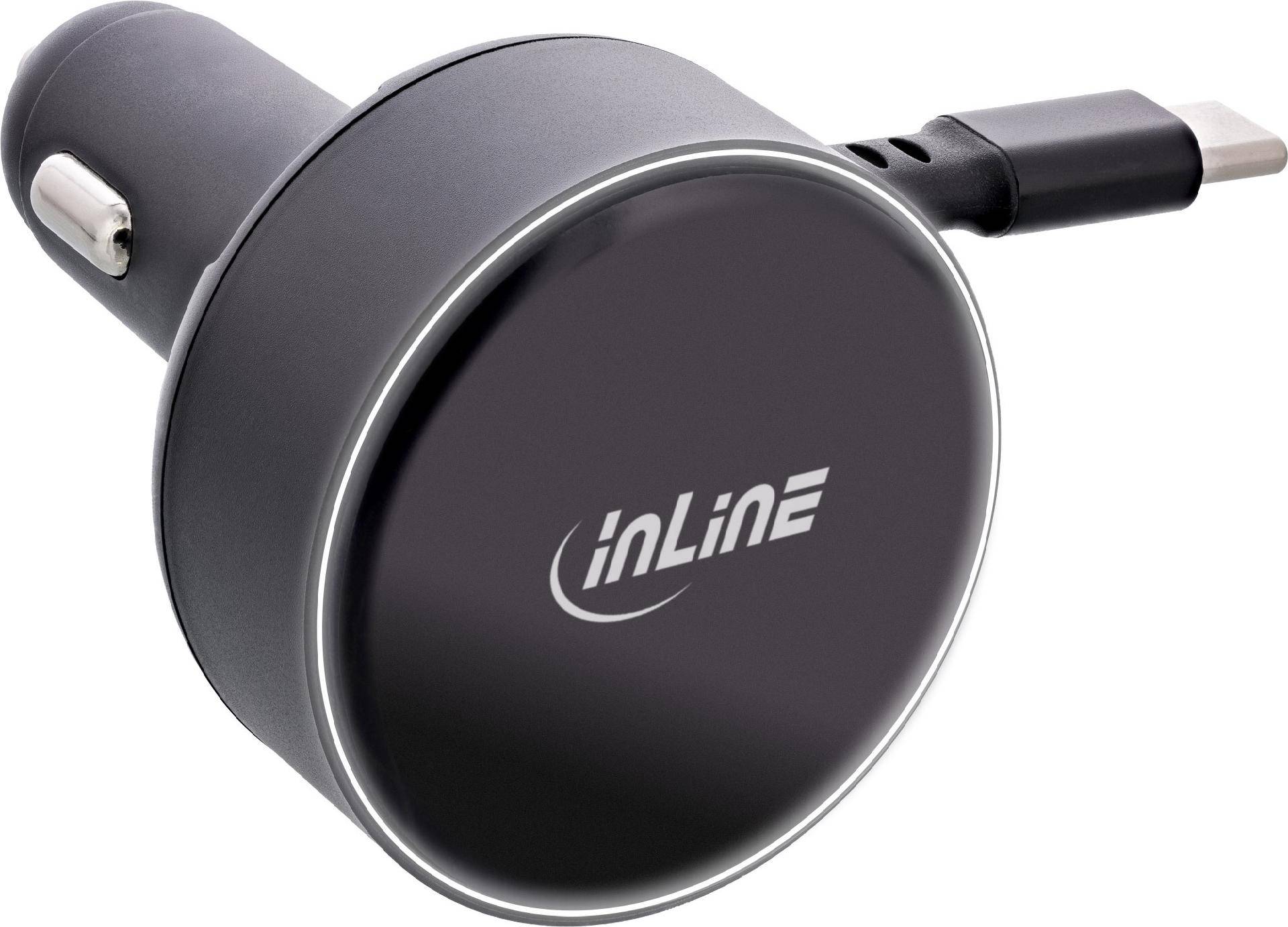 InLine Dual USB-C KFZ Stromadapter 12/24V