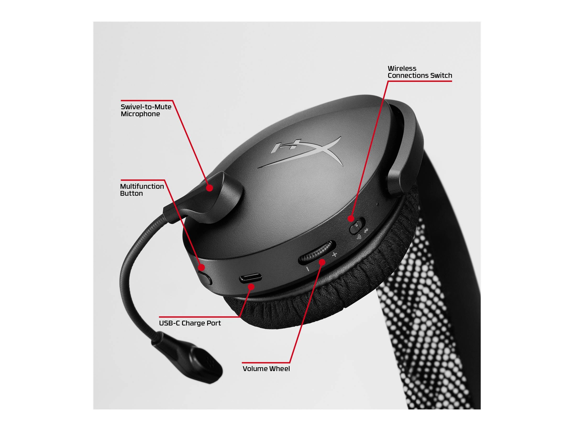 HyperX Cloud Jet - Headset - kabellos - Schwarzz