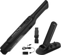 Ein schwarzer tragbarer Staubsauger mit „Invictus