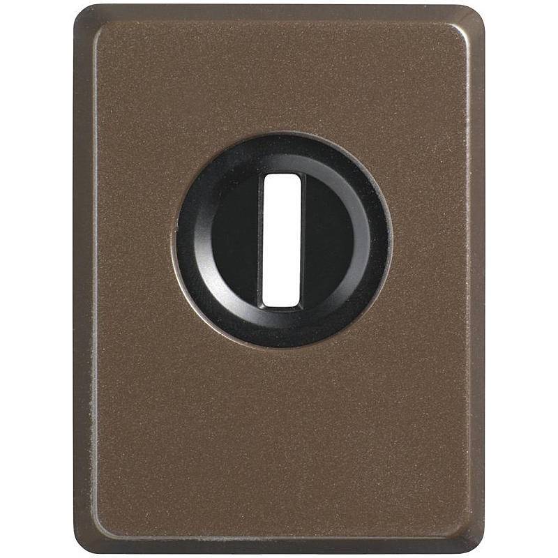 ABUS Panzerplatte PZS70 mit Ziehschutz, braun, Zubehörartikel, Panzerplatte - Modell: PZS 70 | Einsatzbereich: Tür | Fü