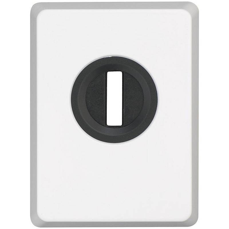 ABUS Panzerplatte PZS70 mit Ziehschutz, weiß, Zubehörartikel, Panzerplatte - Modell: PZS 70 | Einsatzbereich: Tür | Für