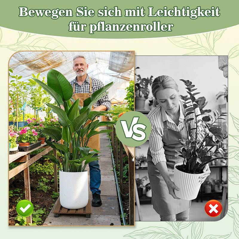 „Mit Leichtigkeit bewegen mit Pflanzenuntersetzern