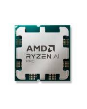 Ein AMD Ryzen AI Pro-Mikrochip mit dem AMD-Logo und Text, entwickelt für hochleistungsstarke Datenverarbeitung und künstliche Intelligenzaufgaben.
