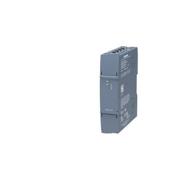 Schwarzes Siemens-SPS-Modul mit Anschlüssen oben, gekennzeichnet mit „CPU 1217C