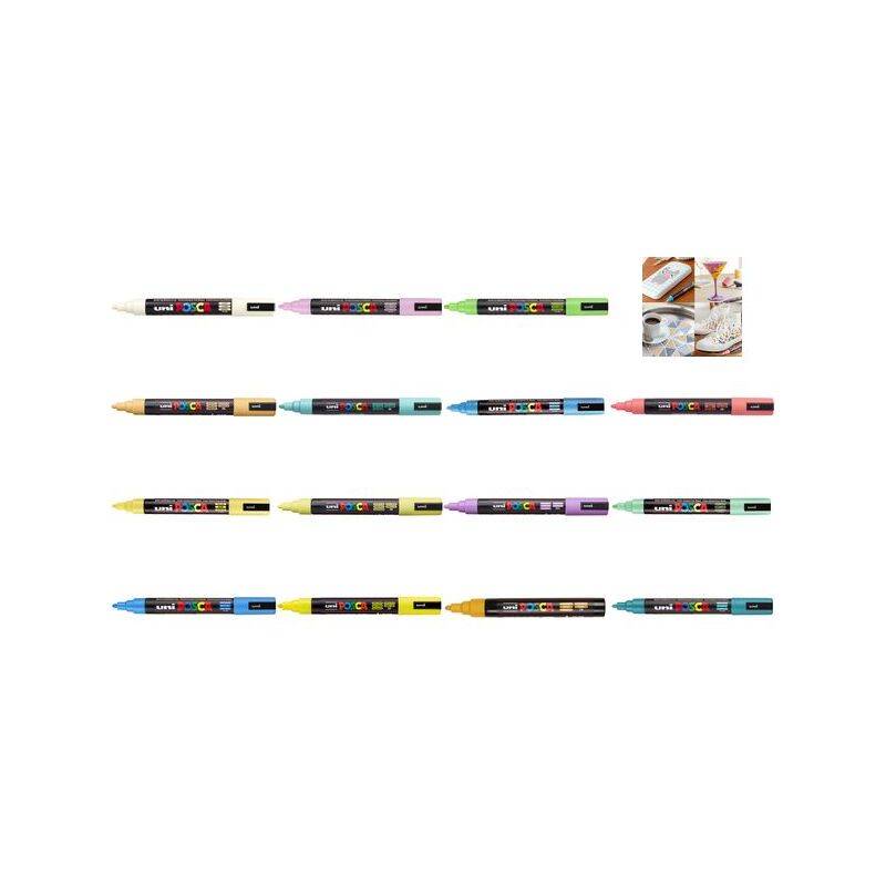 „Satz von zwölf Dual-Tip-Kunstmarkern in verschiedenen Farben, ideal für kreative Projekte und Illustrationen; beinhaltet ein Bild von Beispielwerk.