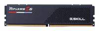 Schwarzes G.SKILL RAM-Modul auf weißem Hintergrund, beschriftet mit Ripjaws S5.