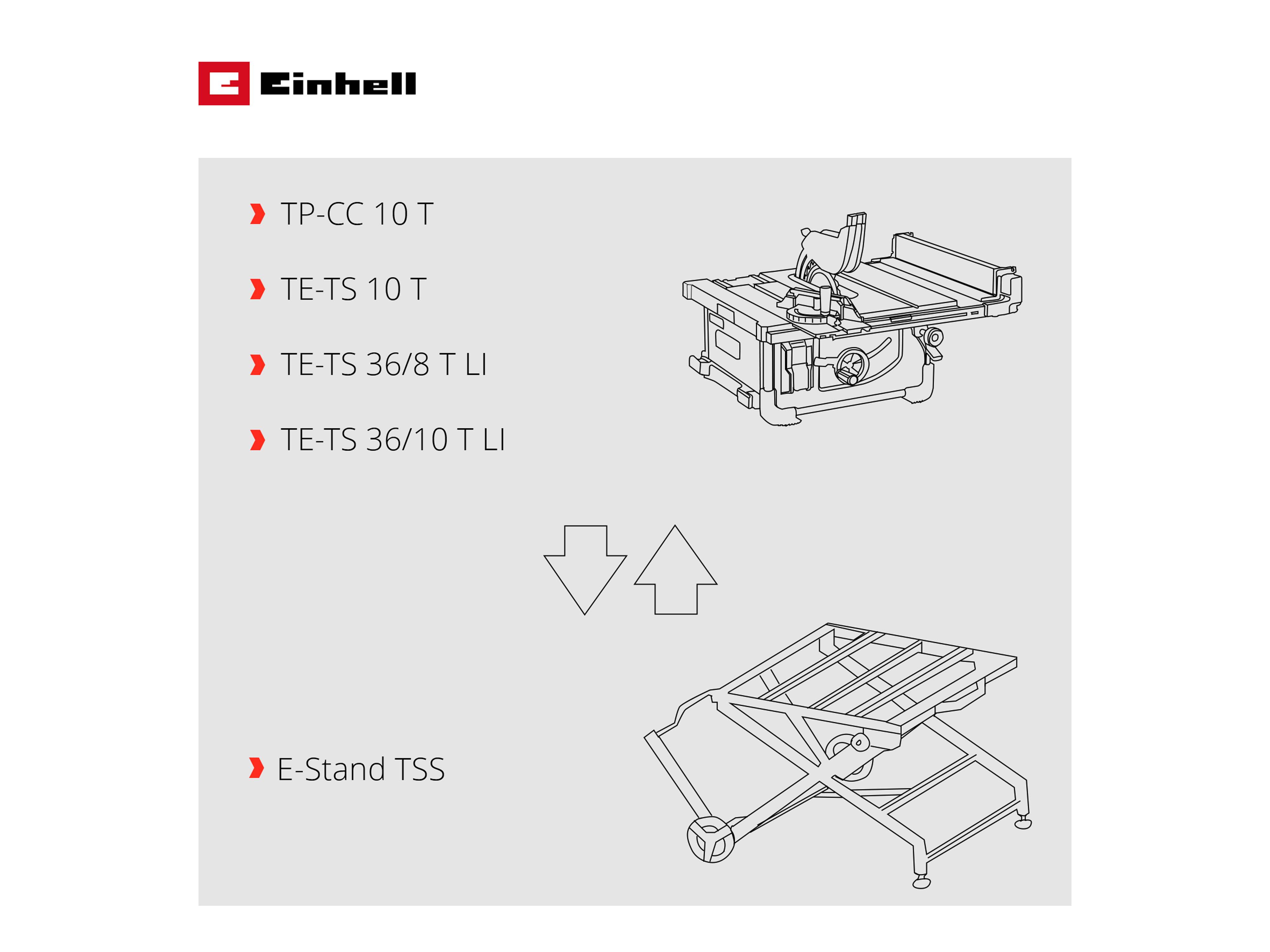EINHELL Sägen-Untergestell E-Stand TSS, 4310605