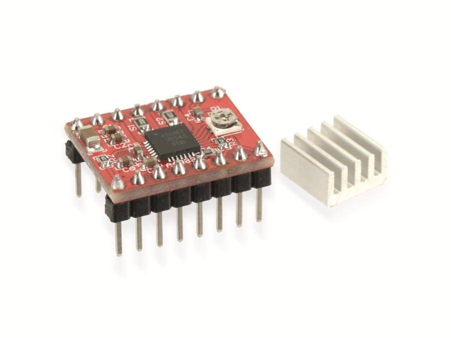 „A4988 Schrittmotortreiber-Modul mit Kühlkörper