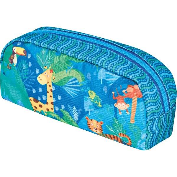 Schüleretui Pouch Bag Polyester 195x65mm Jungle Safari