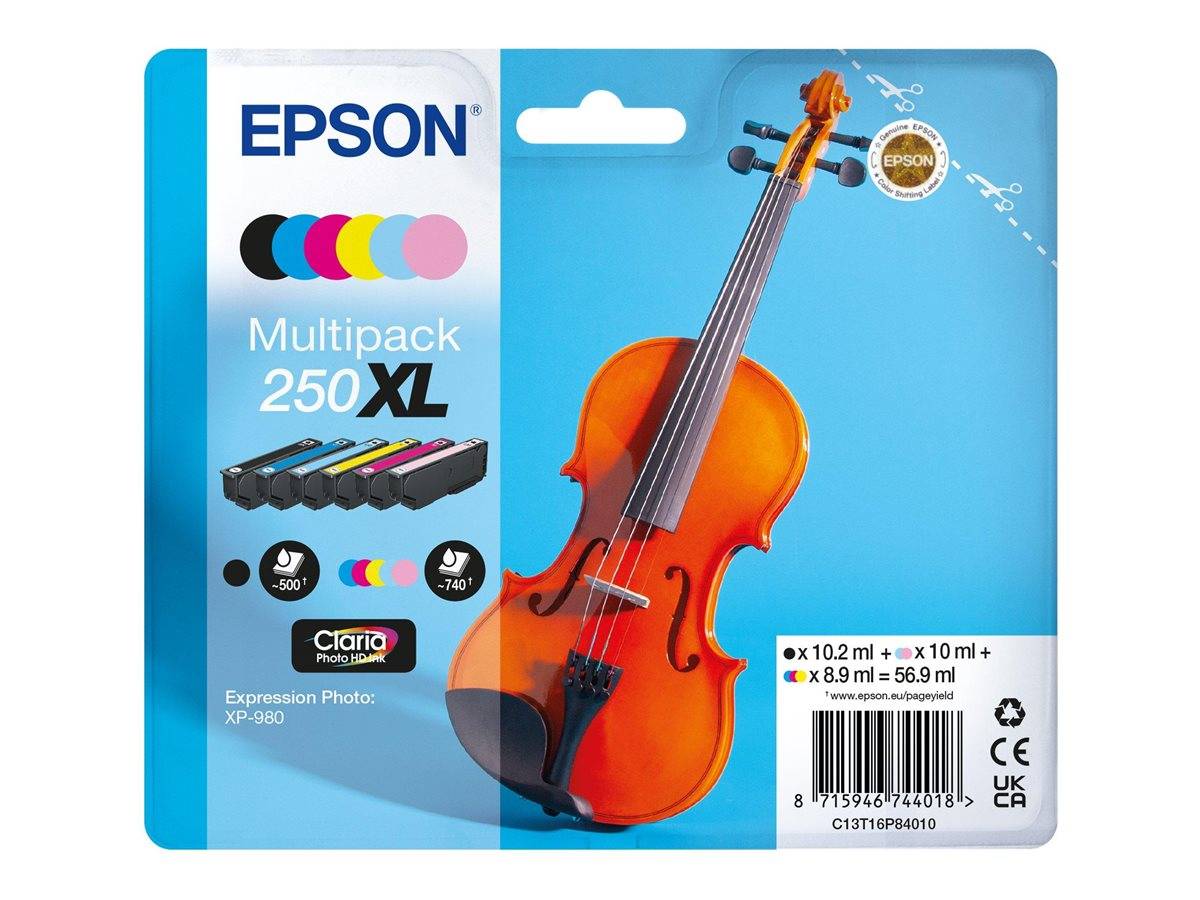 Epson Multipack-Tintenpatrone für Expression Photo XP-980, gekennzeichnet mit „250XL