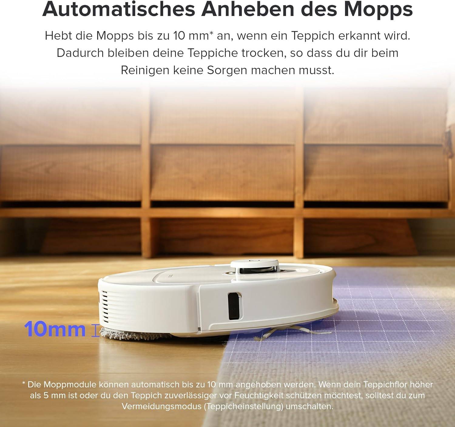 „Automatisches Anheben des Mopps