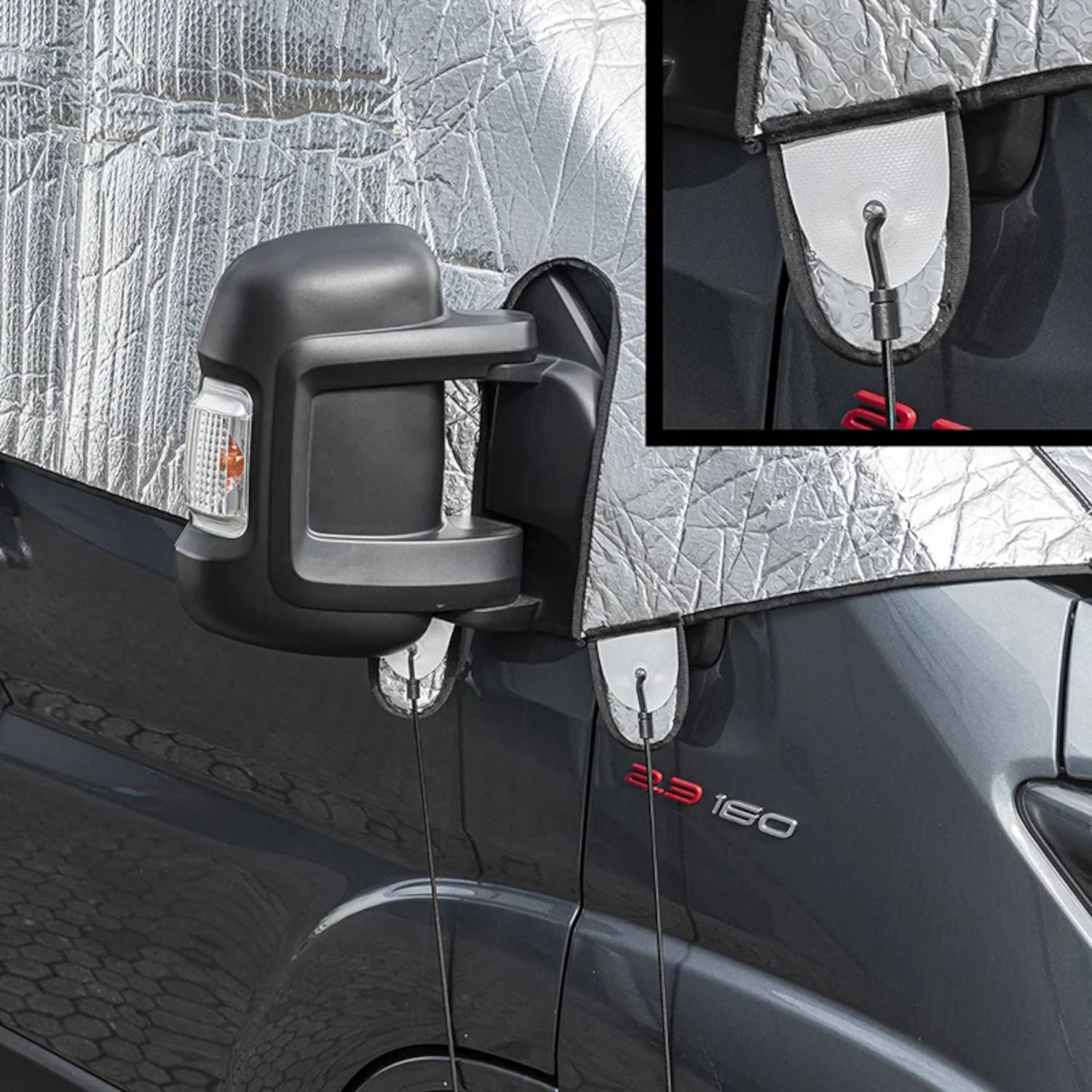 Windschutzscheibenabdeckung Fiat Ducato ab 2006 Thermo Außenisolierung Wohnmobil Sichtschutz