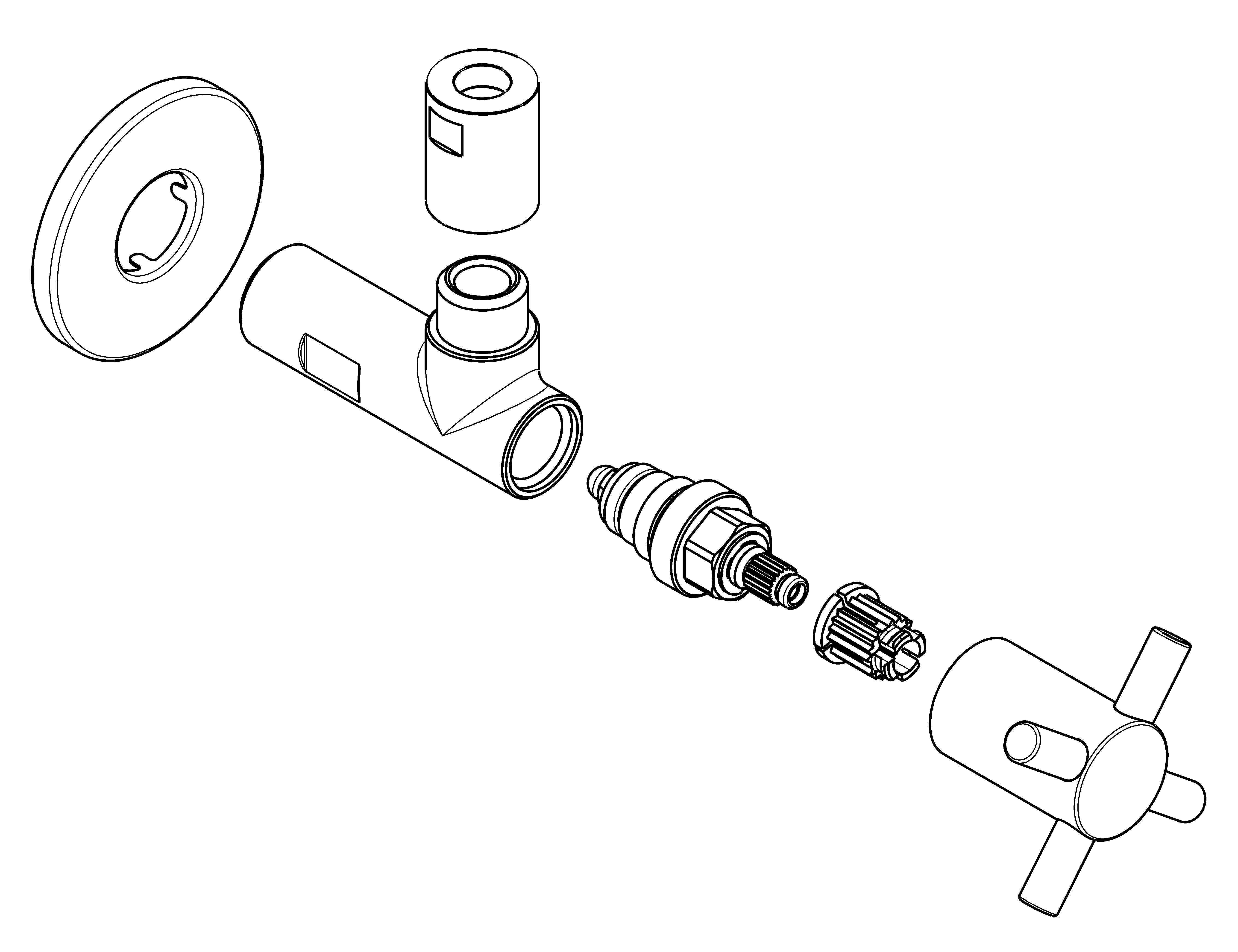 JS DESIGN-TEC ECKVENTIL,N.SELBSTD MAYA,1/2",HOCHGLANZ VERCHR.,DVGW