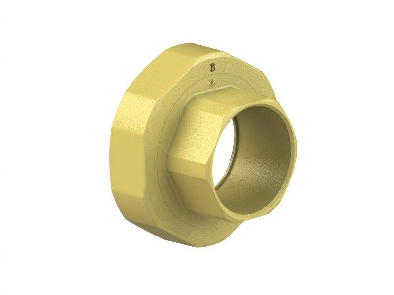 JS ABGANGSVERSCHRAUBUNG FUER KUPFERROHR, 42MM x 2 1/4"
