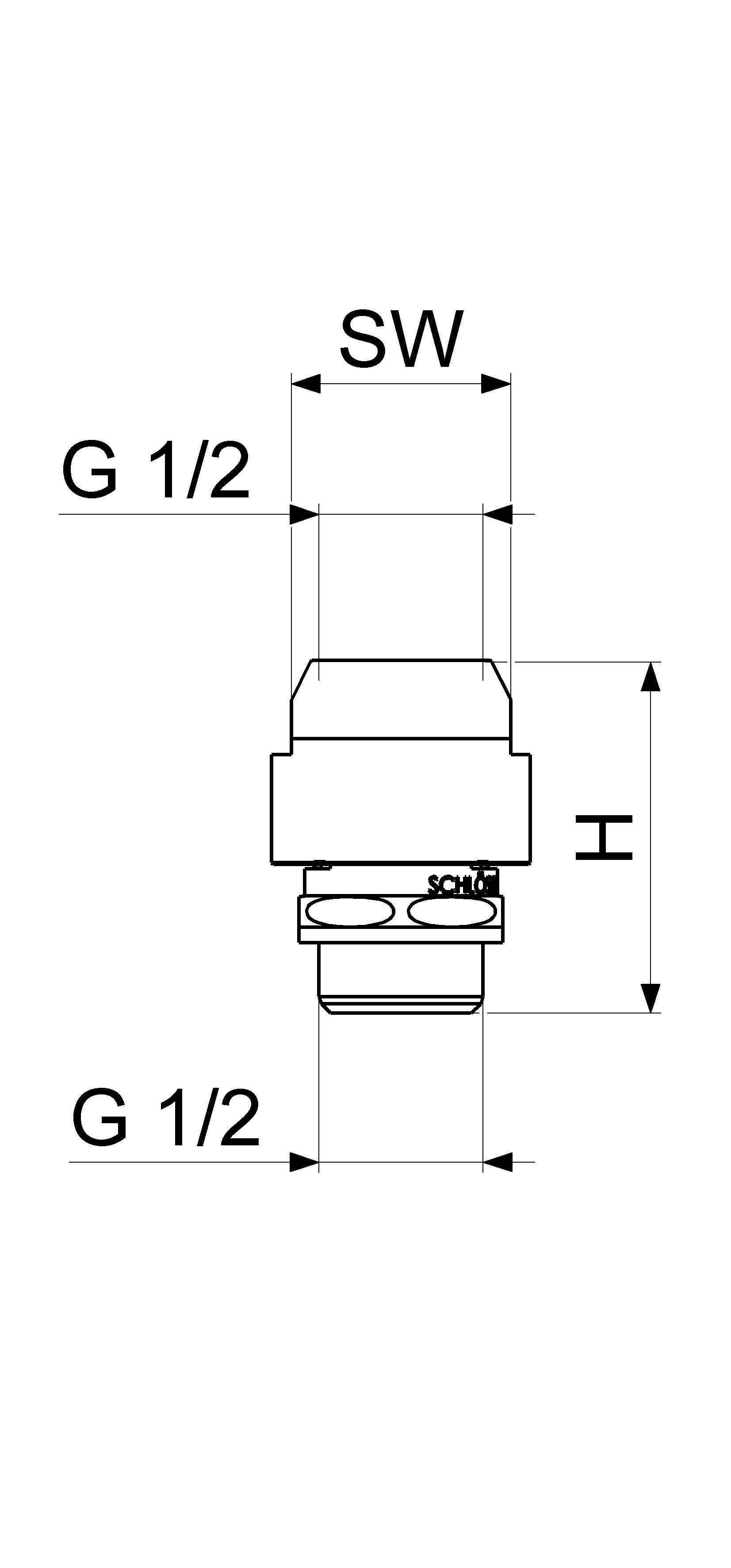 JS DURCHFLUSS-ROHRBELUEFTER, O.RV DN15,1/2"IG x 1/2"AG,DIN-DVGW
