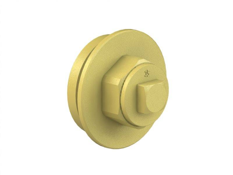 JS ABSCHLUSSSTOPFEN LINKS,WASSER- ZUFUHR VON RECHTS,EINGANG 1 1/4"