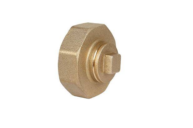JS ABSCHLUSSKAPPE RECHTS, WASSER- ZUFUHR VON LINKS,1 1/4",EING. 1"