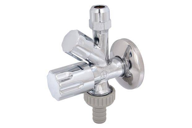 JS KOMBI-ECKVENTIL,NICHT SELBSTD. SV,DESIGNGRIFF,3/8",POL.VERCHROMT